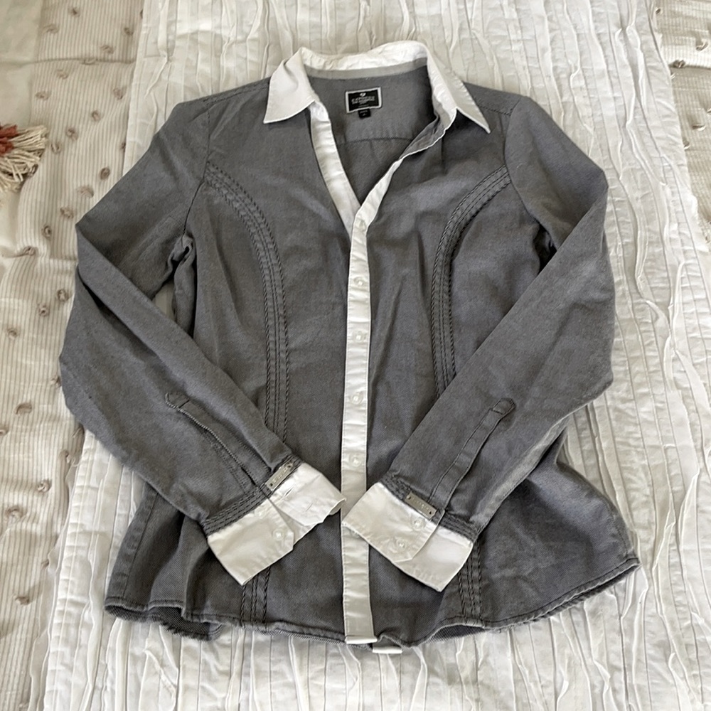 Express Button Down with Fun Details